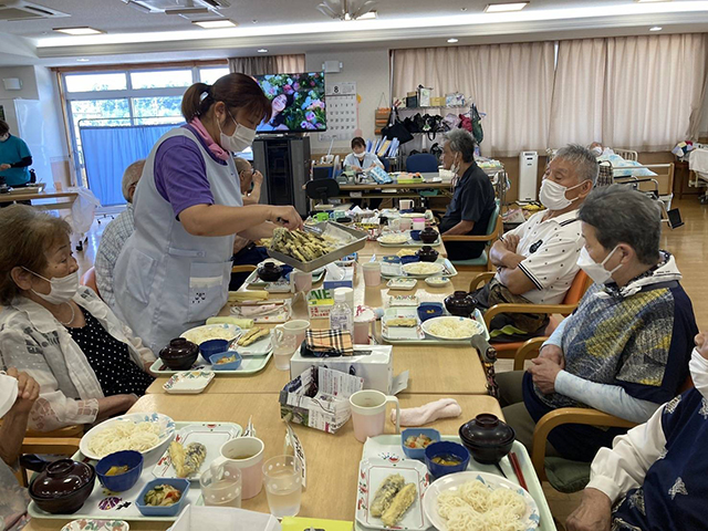 天ぷら実演