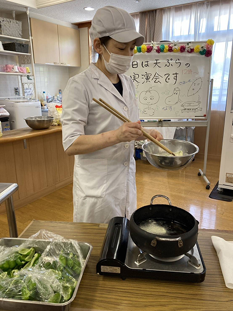 天ぷら実演